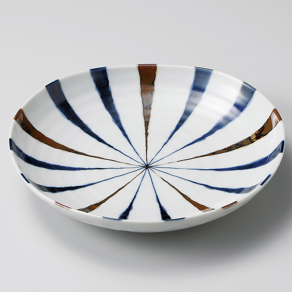 和食器 渦巻文 八角皿 八客 時代箱 C 7941 【公式通販】