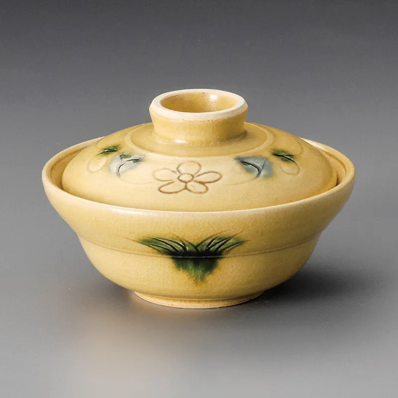 黄瀬戸平鉢 菓子鉢 木箱付 【公式通販】