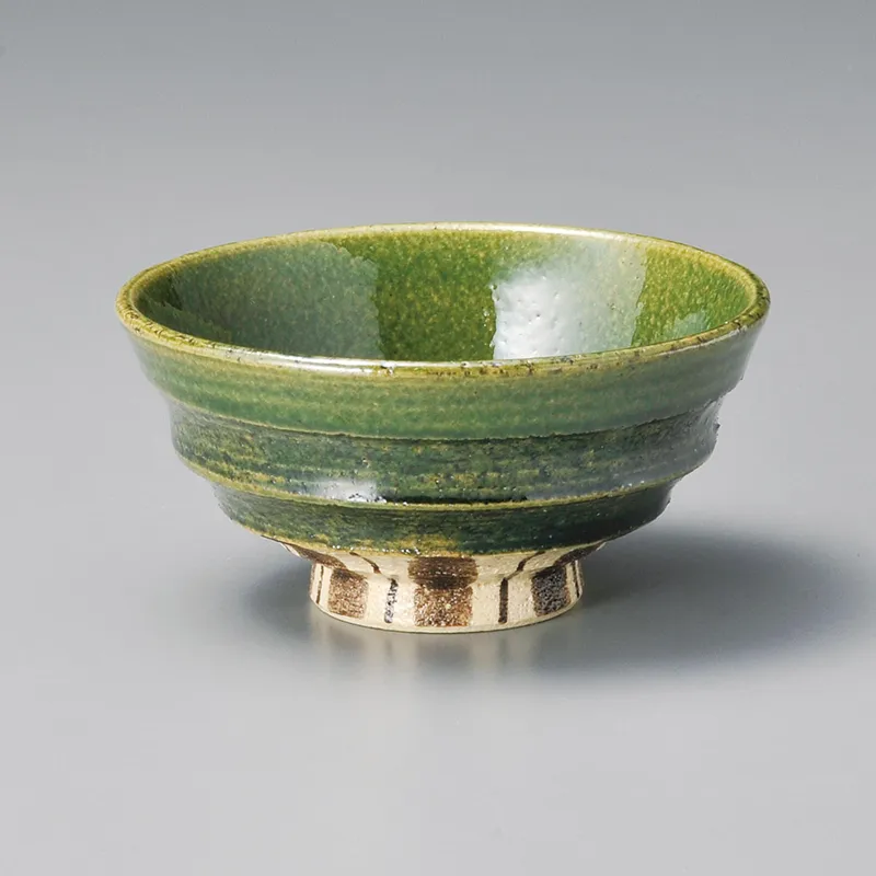 織部錆十草大平(陶器製ごはん茶碗)|食器通販の陶磁庵