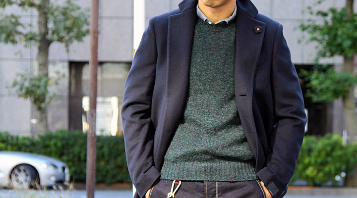 ラルディーニが手がけると、チェスターコートはここまで美しくなる