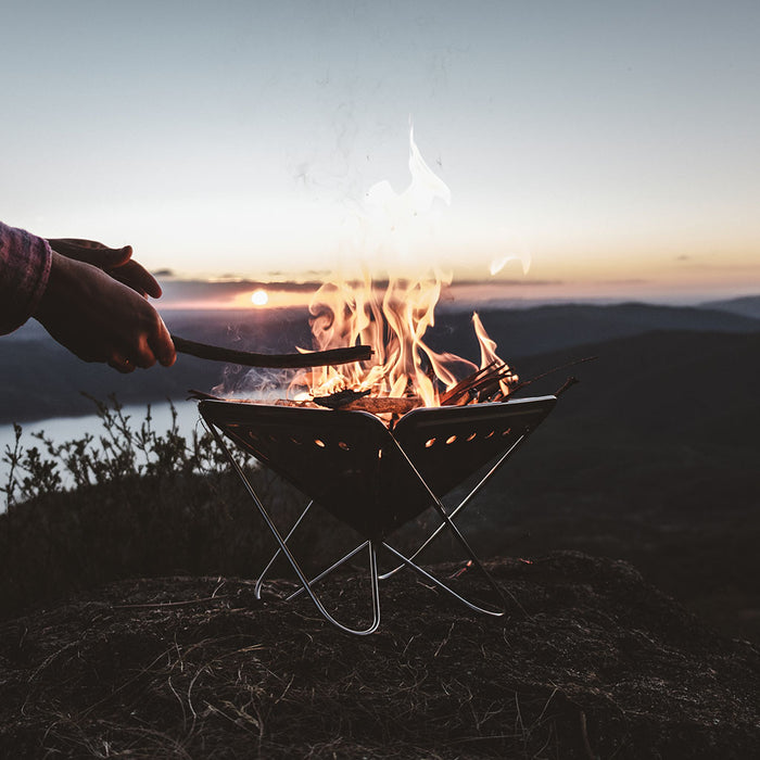 Snow Peak Stainless Steel Pack & Carry Fireplace — Tom's Outdoors