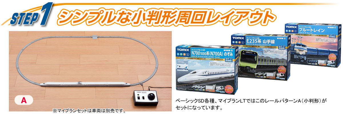 レールセットを使った発展プラン｜トミックス入門｜鉄道模型