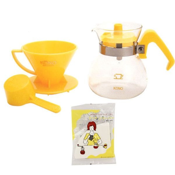 コーノ 名門 2人用 ドリッパーセット イエロー （MDN-20YE）