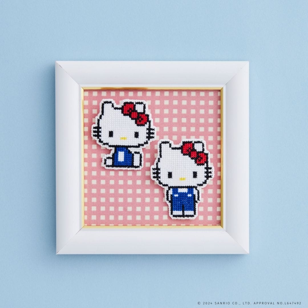 サンリオキャラクターズ クロスステッチのドット絵ブローチキット