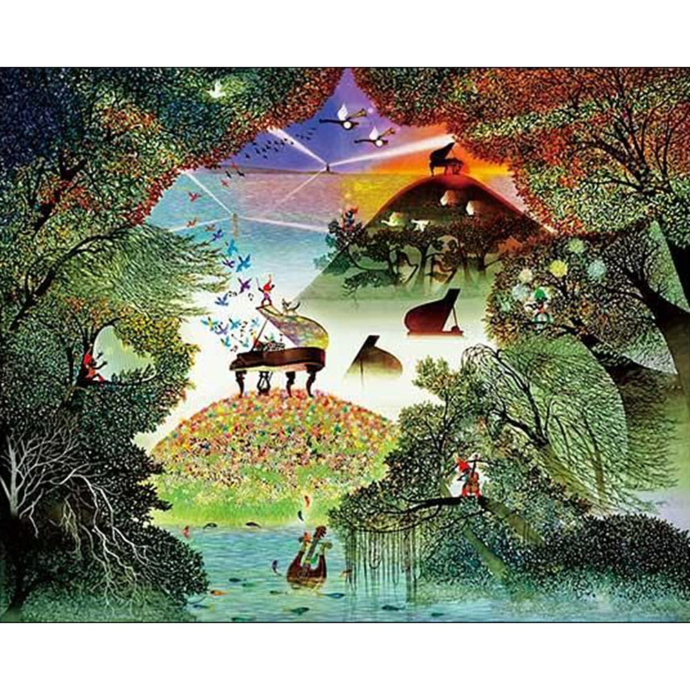 ジグソーパズル 藤城清治 「夢をはこぶ橋」: キット｜手づくりタウン