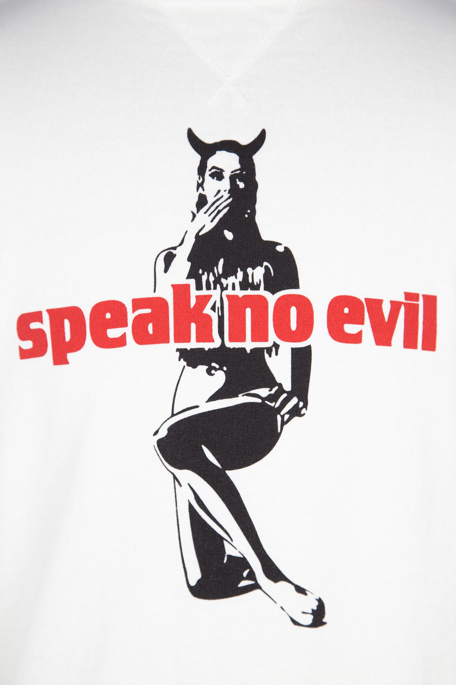 HYSTERIC GLAMOUR - SPEAK NO EVIL セーター / ホワイト | Tempt