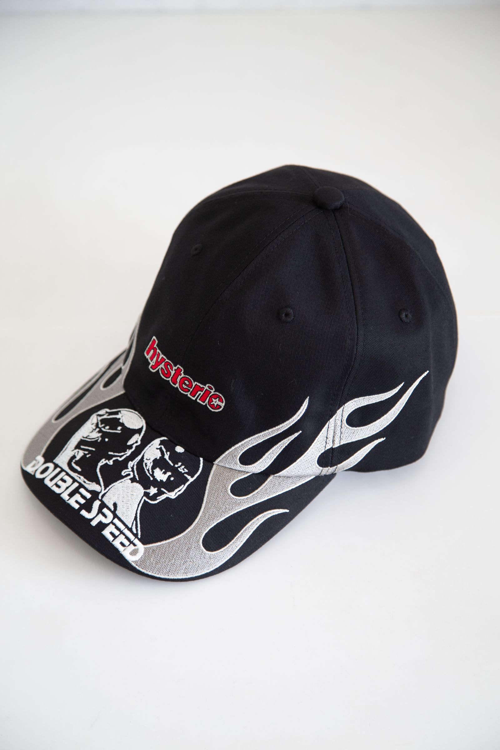 HYSTERIC UNLIMITED ベースボールキャップ ホワイト/ブラック