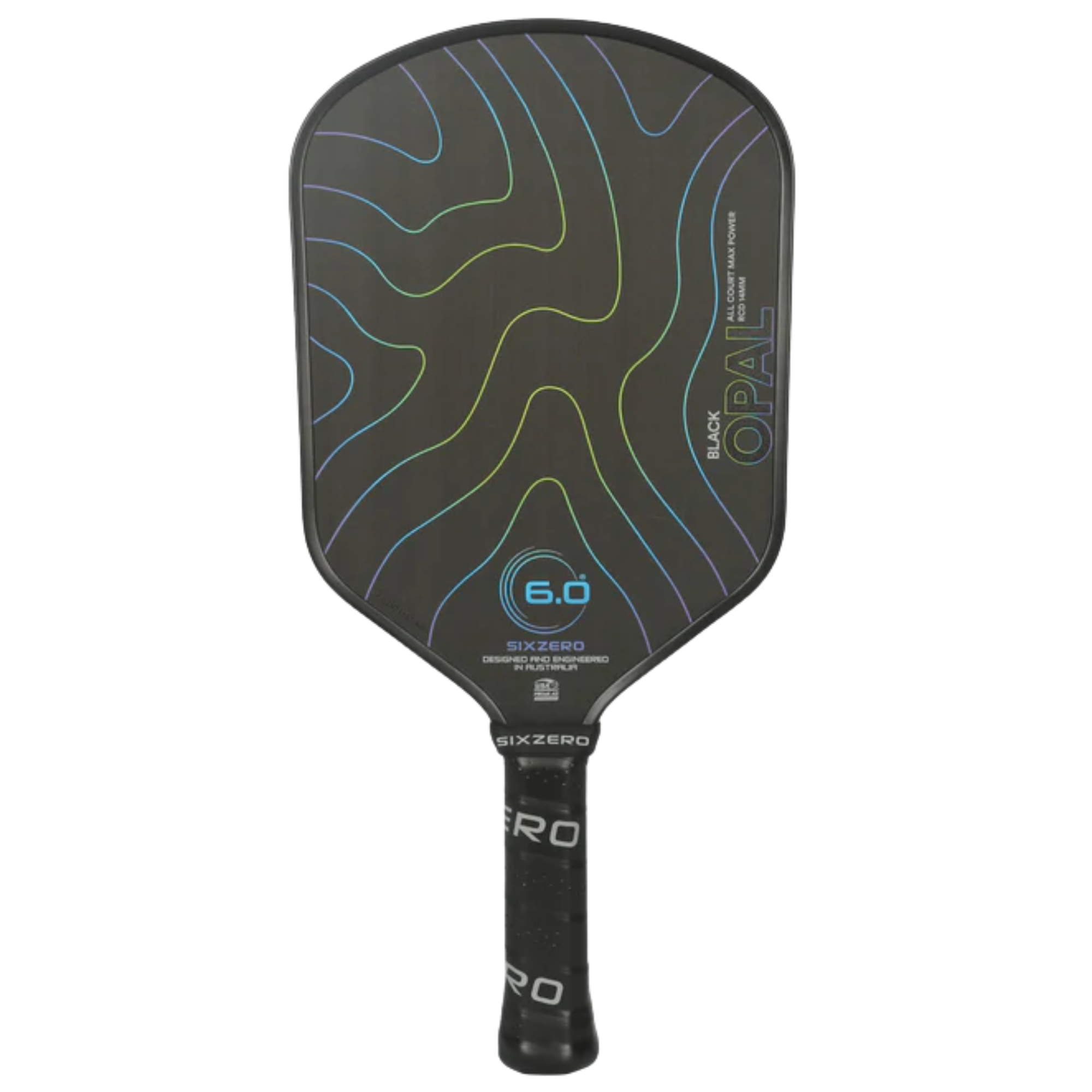 Six Zero Black Opal 14mm Pickleball Paddle