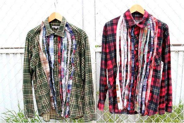 rebuild by needles（リビルドバイニードルス）のリボンネルシャツが