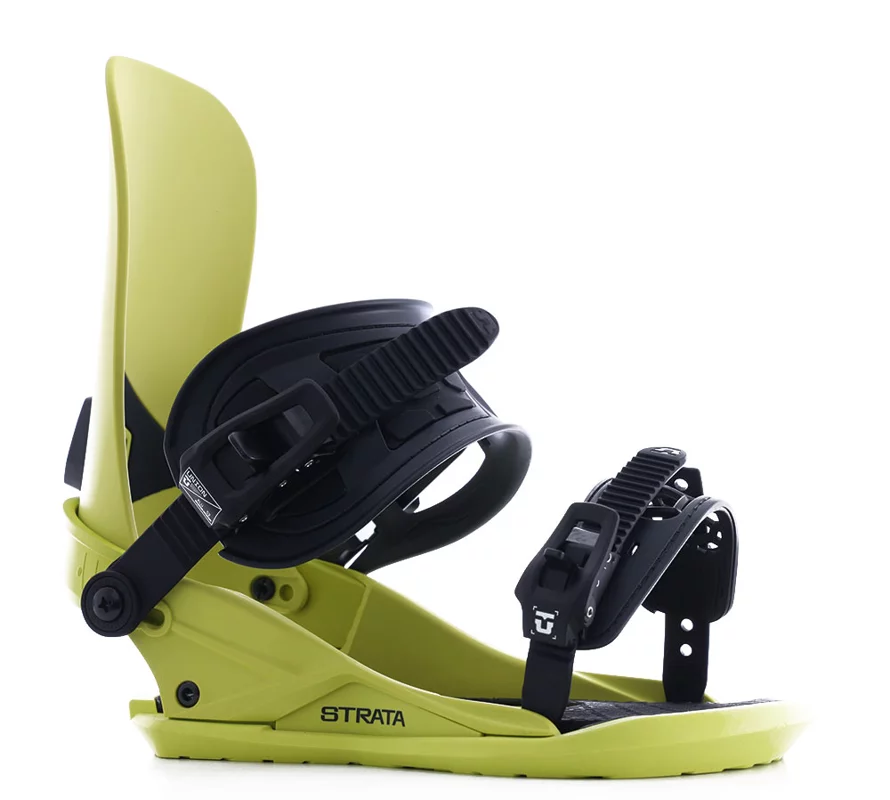 Union Strata Snowboard Bindings (Closeout) 2025 - acid green | Tactics