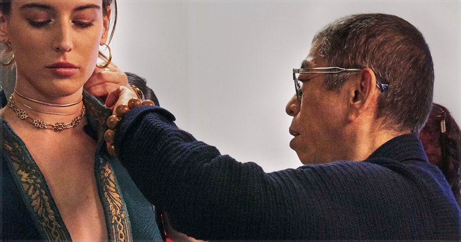 ていじーTADASHI SHOJI バラ柄ポーチ＆ワンピース TADASHI SHOJI