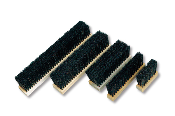 HOLMENKOL オーバルブラシ4点 スチール/ブロンズ/馬毛/ナイロン 中古