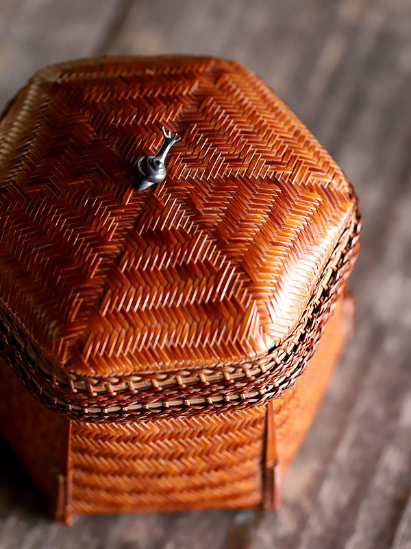 ティファニーの渡辺竹清作・煤竹パーティーバッグ - 竹虎四代目がゆく！