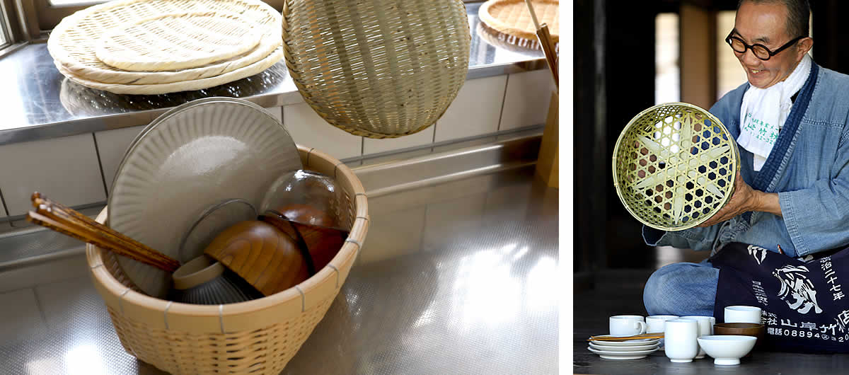 竹茶碗籠のある暮らし～食器の水切り、収納かごとしての魅力～ | 虎