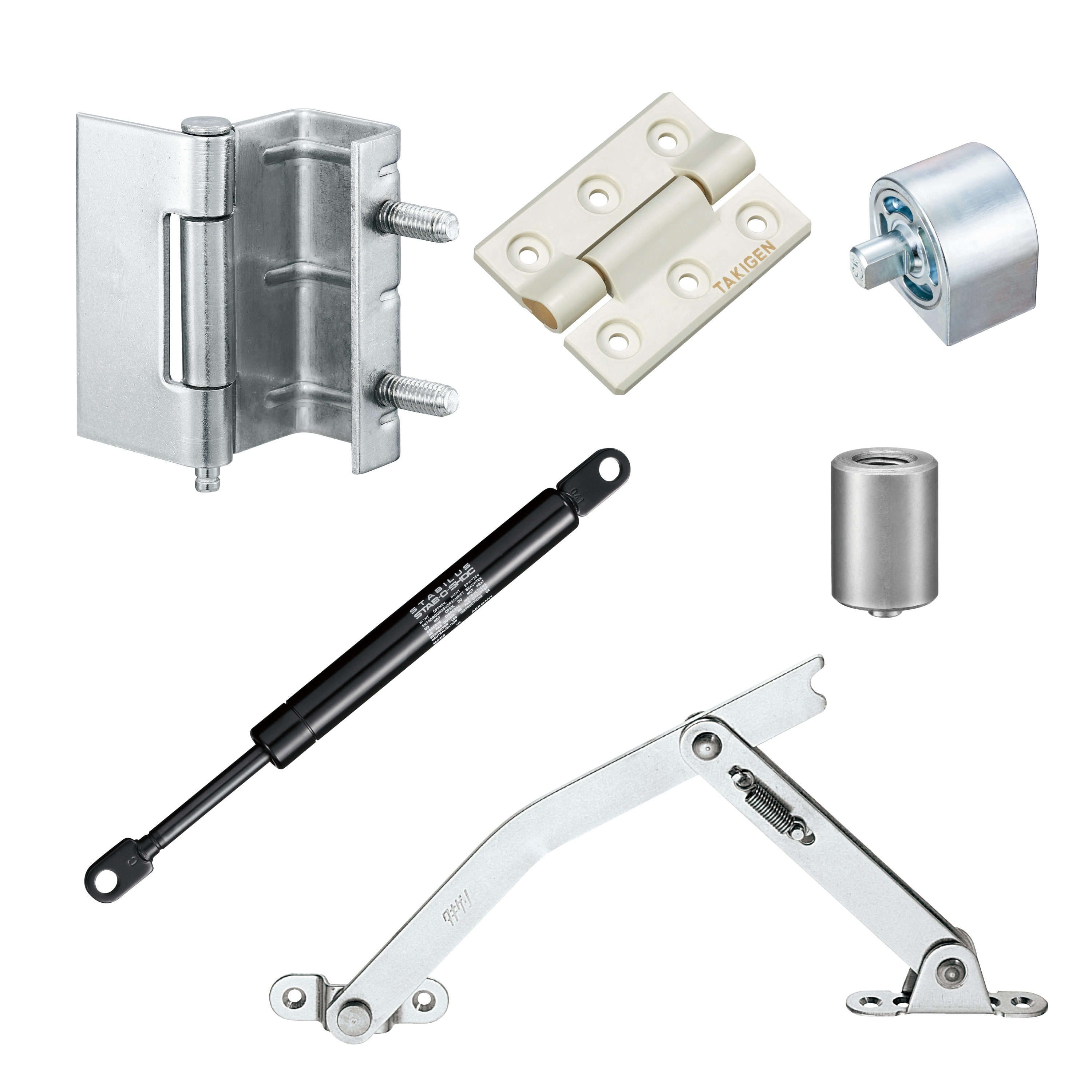 Hinges, Stays, and Peripheral Devices | TAKIGEN | TAKIGEN MFG. CO