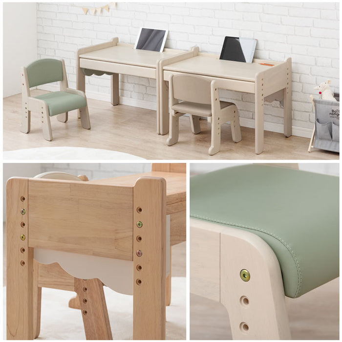 通常タイプ］現役ママが考えた キッズデスク チェアセット 高さ調整