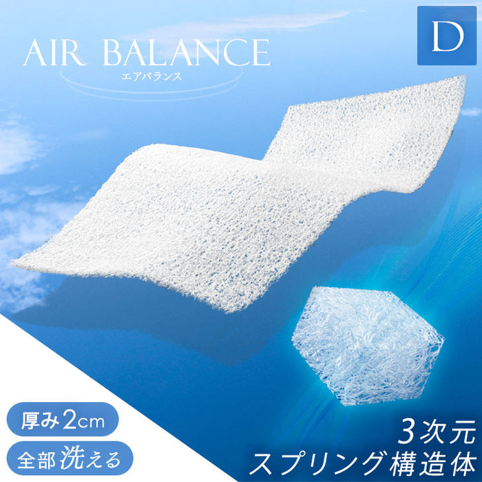 ダブル] 高反発マットレストッパー 厚み2cm メッシュ リバーシブル