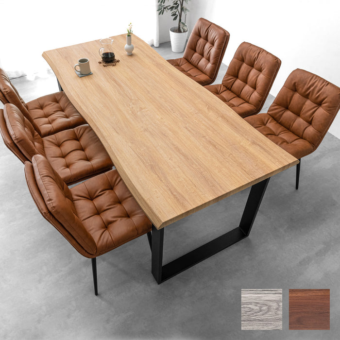 木製ダイニングテーブルとグレー椅子セット［直接譲渡］［江東区