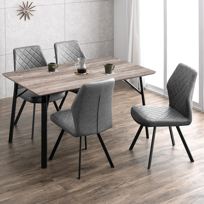 幅140cm］4人掛け ヴィンテージ調 ダイニングテーブル 5点セット