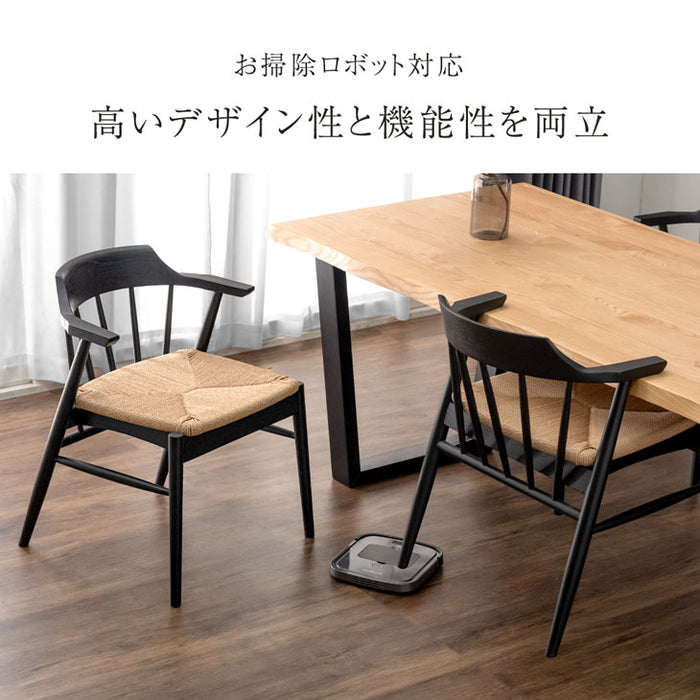 単脚］お掃除ロボット対応 ダイニングチェア 完成品 アッシュ