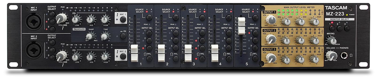 Tascam MZ-223 | 3-Zone Installation Mixer