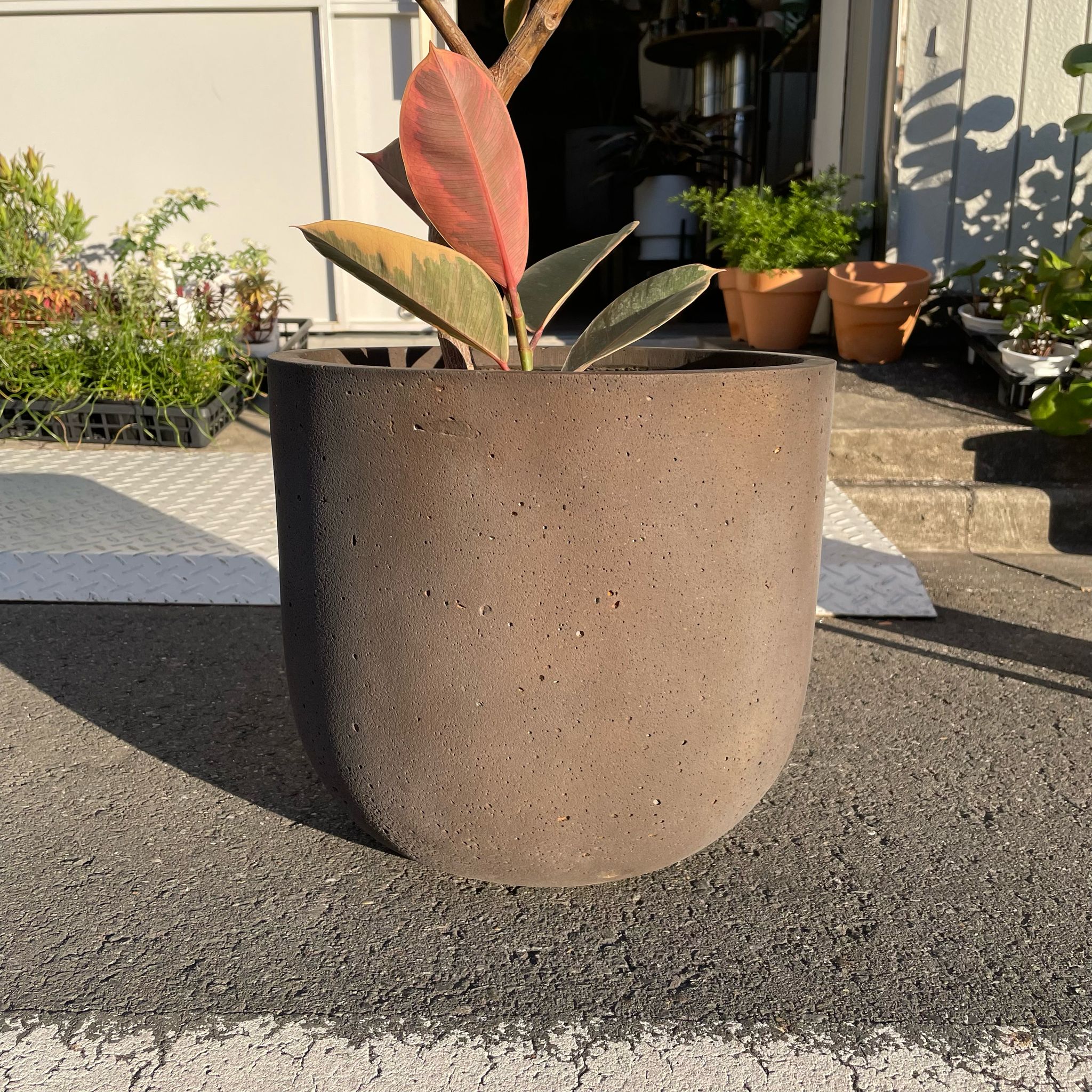 ラウンドUプランターモノI 大きな植木鉢 I プラントソサエティ