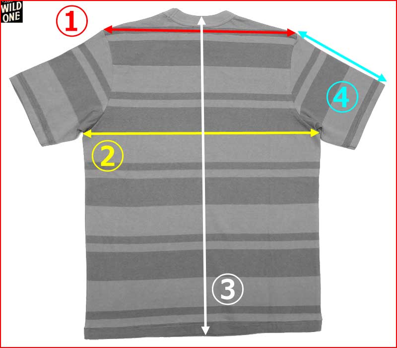 フリーホイーラーズ 【ランダムストライプ（ボーダー）半袖Tシャツ