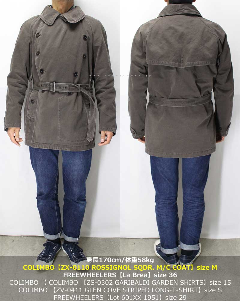 COLIMBO 【ZX-0110 ROSSIGNOL SQDR MOTORCYCLE COAT ＜CHARCOAL