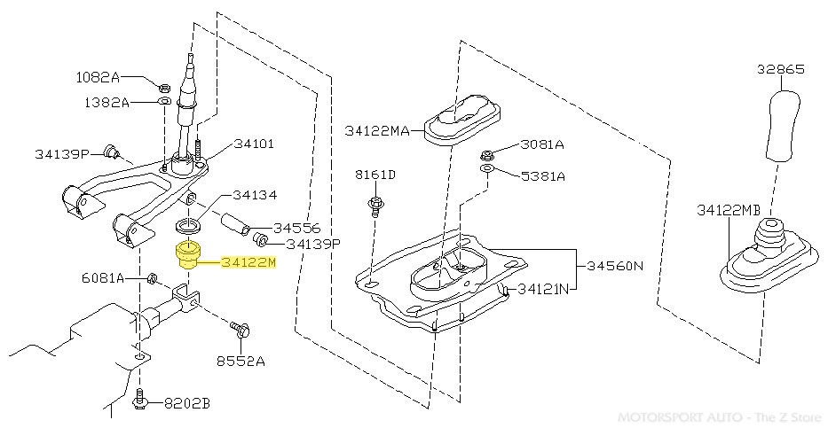 Motorsport Auto - The Z Store - Factory Shift Lever Boot, 90-96