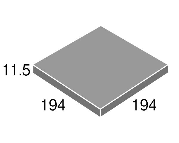 玄昌石風タイル スペック 200mm角 玄昌石面 15 40961KWA | タイル