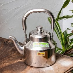 チャイ10杯分くらい】レトロケトル インドのやかん 900cc程度 の通販