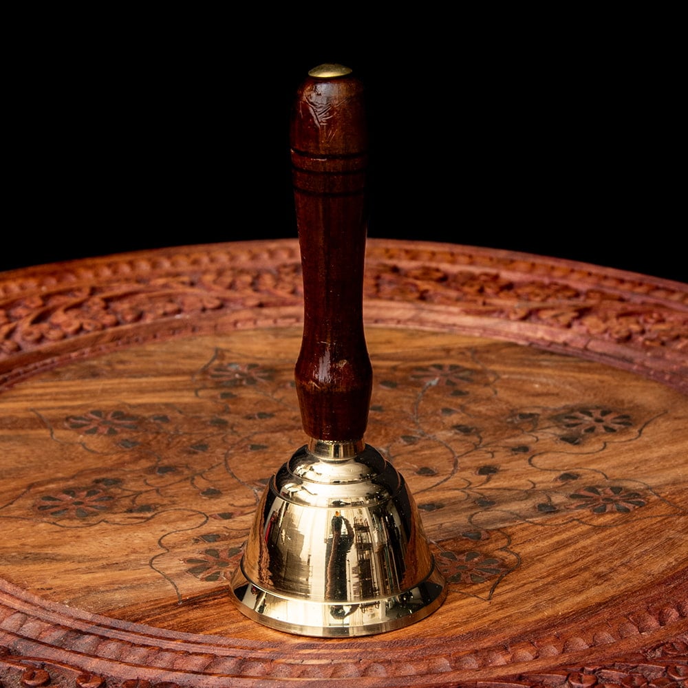 木の持ち手付き]ブラス製ハンドベル【約13.5cm】 の通販 - TIRAKITA.COM