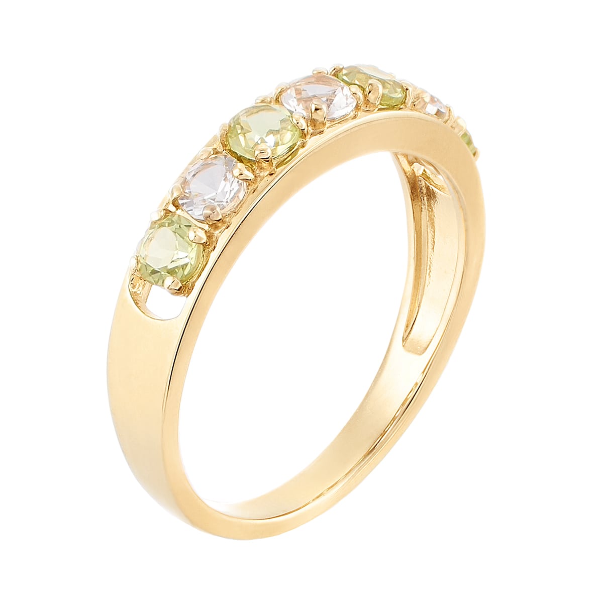 K10イエローゴールドペリドットリング(RFR400-001)|TSUTSUMI