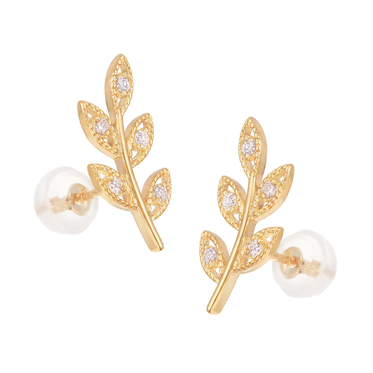 K10イエローゴールドダイヤモンドピアス(RPE033-001)|TSUTSUMI