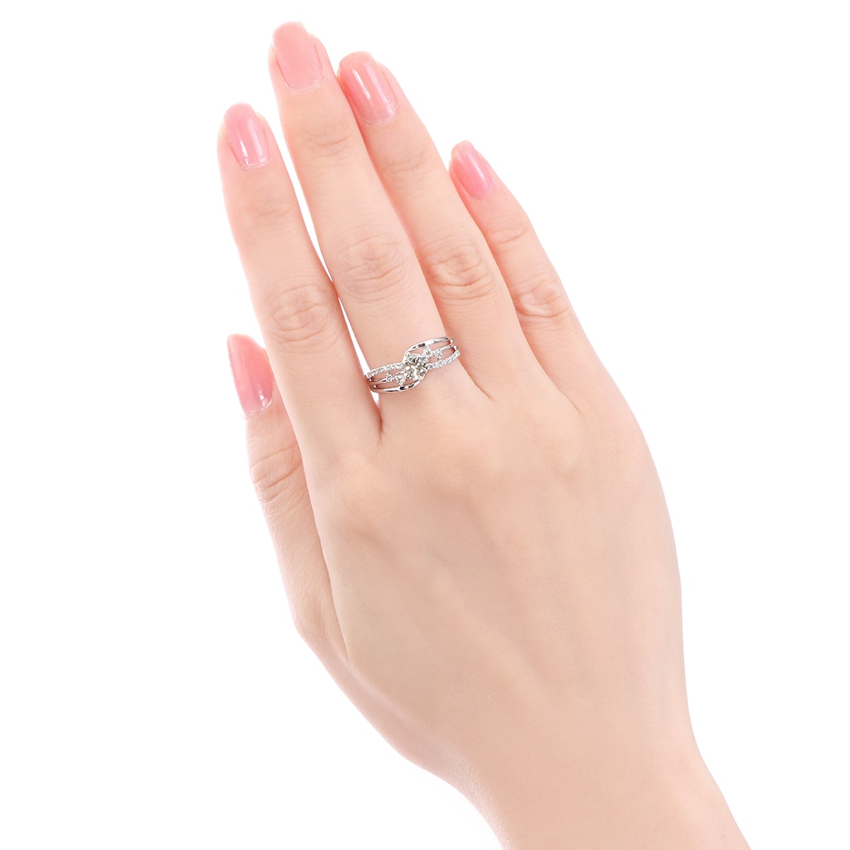 プラチナ鑑定書付ダイヤモンドリング（0.5カラット）(RKR297)|TSUTSUMI