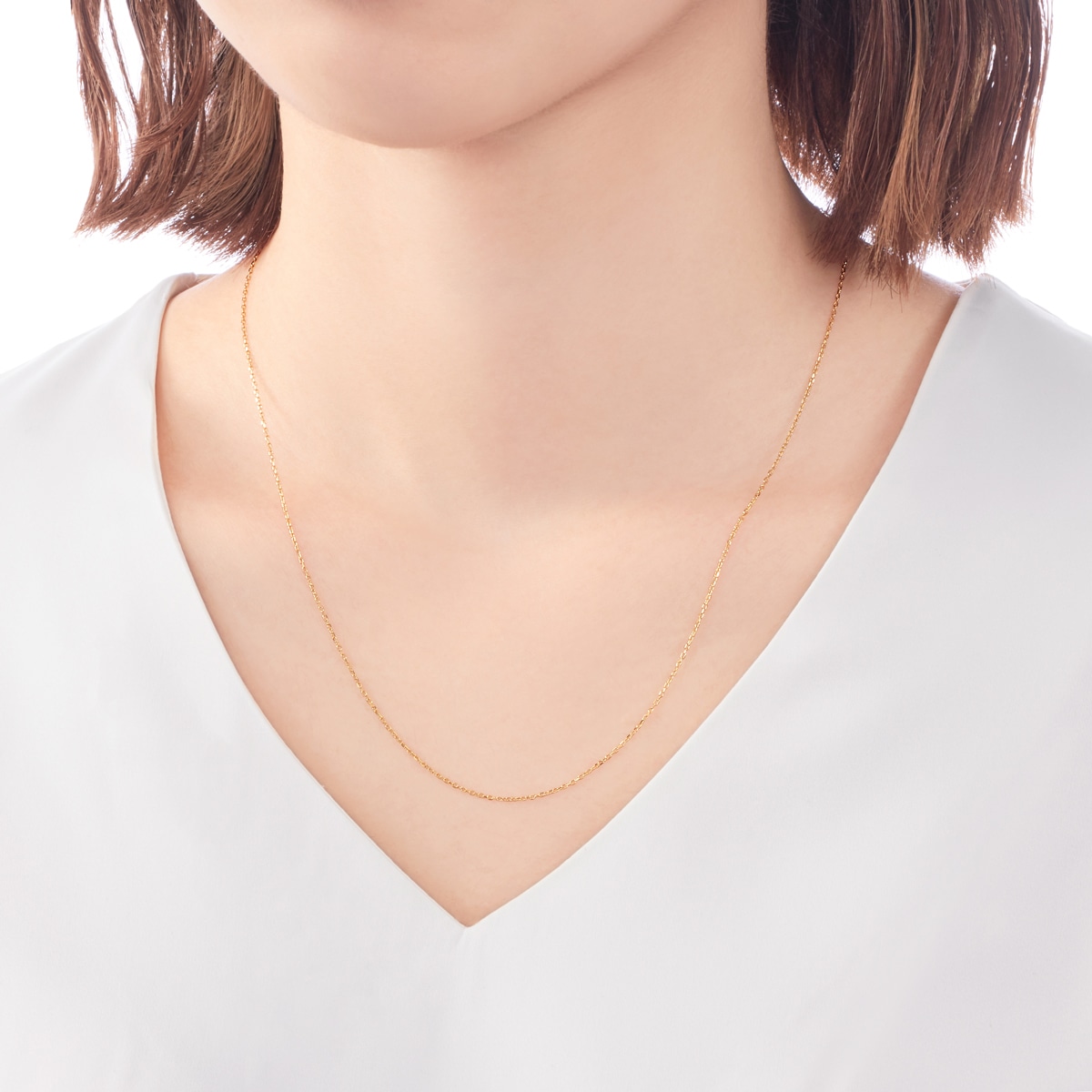 K10イエローゴールドネックレス（45cm）(RNC766)|TSUTSUMI（ジュエリー