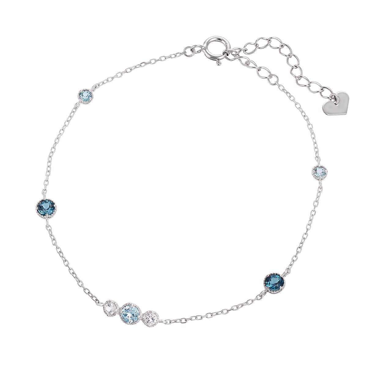 K10ホワイトゴールドブルートパーズブレスレット(RBL172)|TSUTSUMI