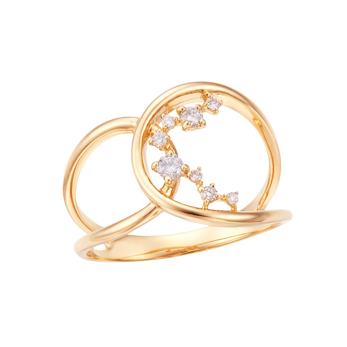 K18イエローゴールドダイヤモンドリング(RFR797-002)|TSUTSUMI