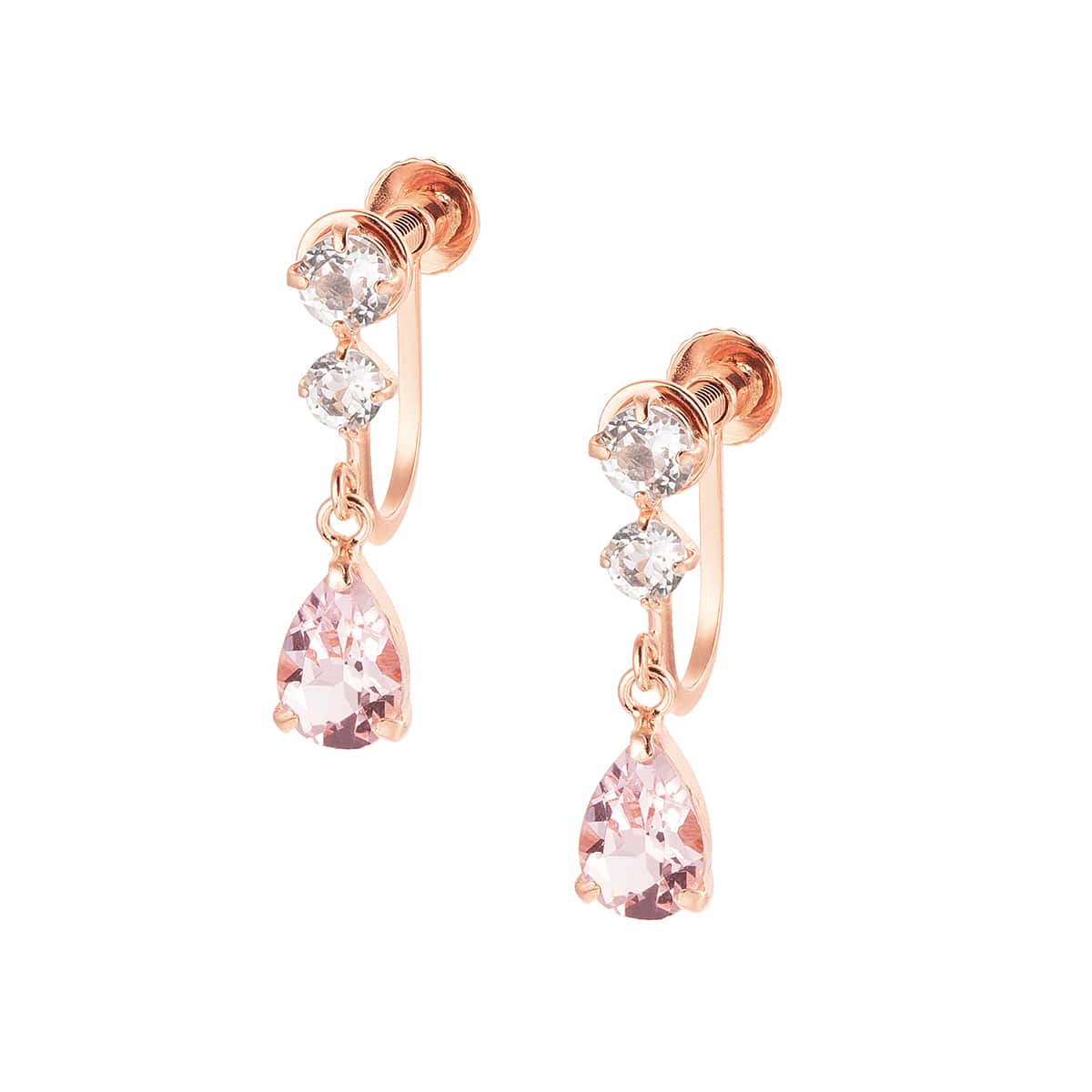 K18ホワイトゴールドダイヤモンドイヤリング(RER130)|TSUTSUMI