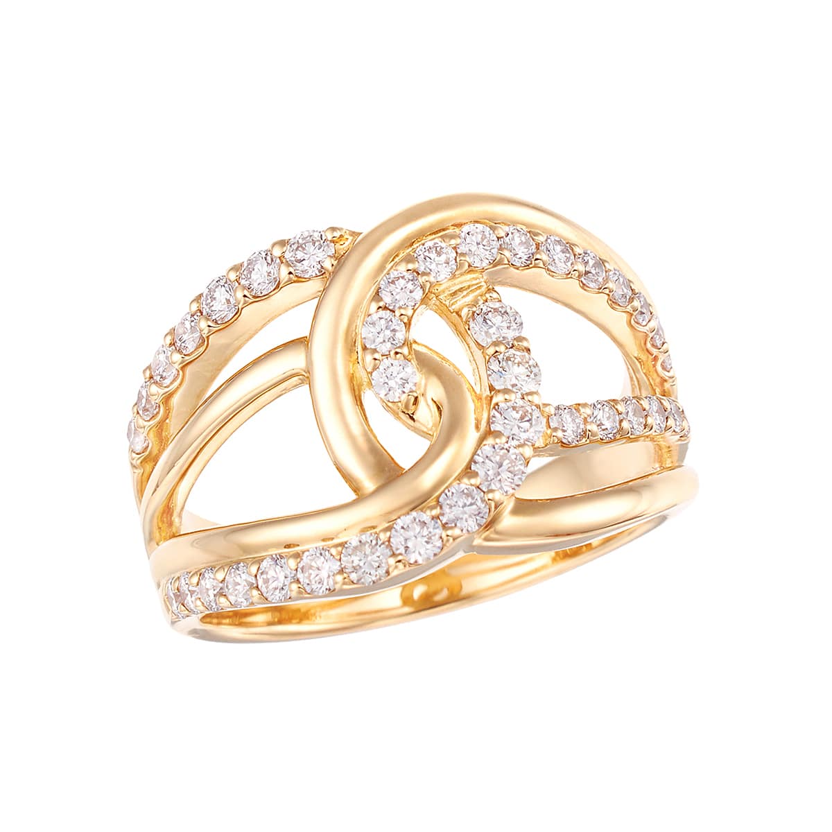 K18イエローゴールドダイヤモンドリング(RFR350-001)|TSUTSUMI