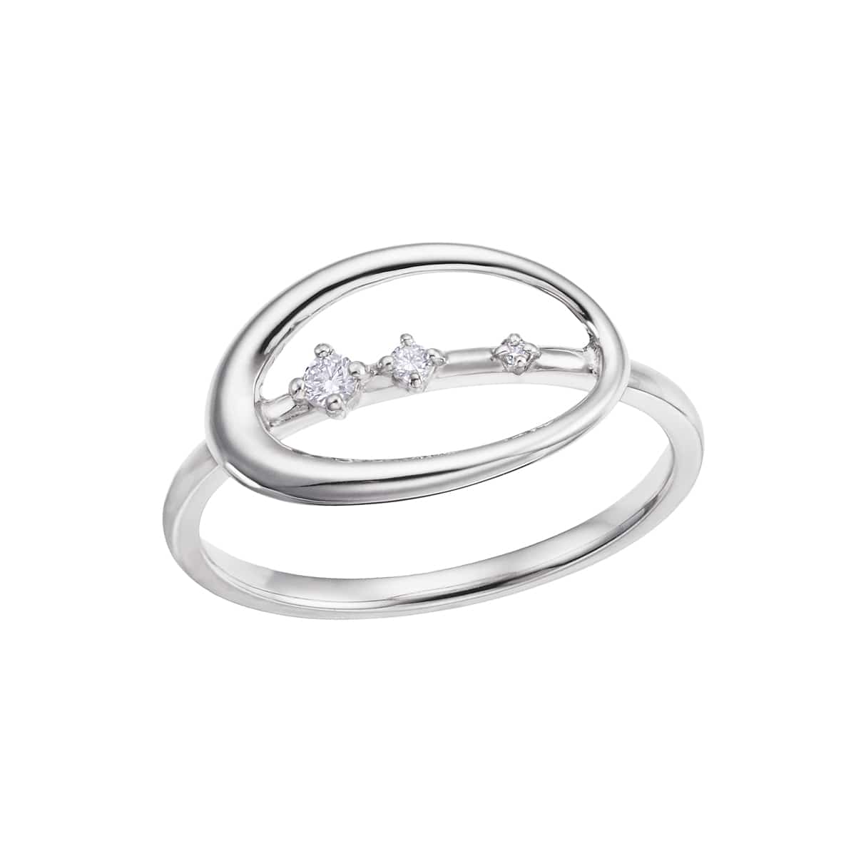 K10ホワイトゴールドダイヤモンドリング(RFR204-002)|TSUTSUMI