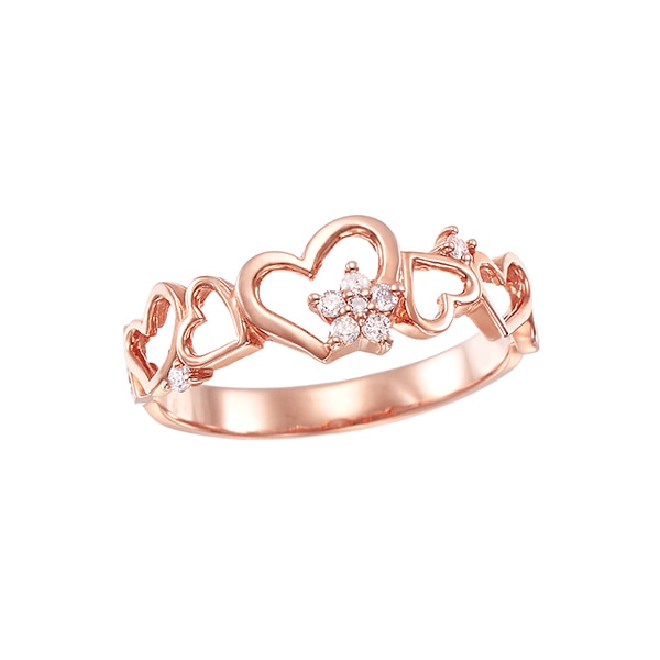 K10ホワイトゴールドダイヤモンドリング(RFR657-001)|TSUTSUMI