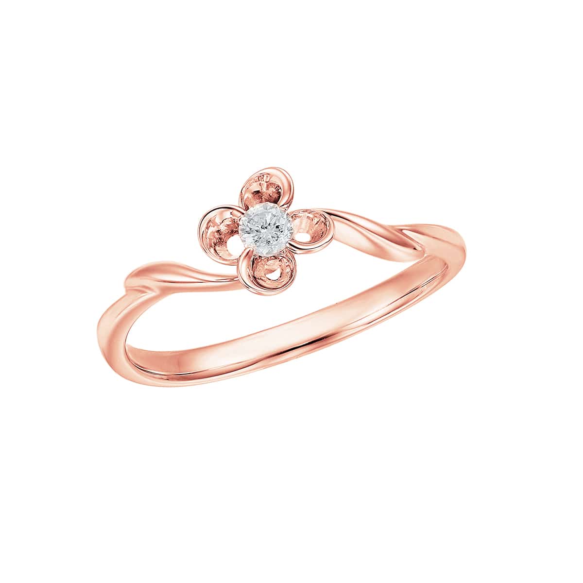 K10ピンクゴールドダイヤモンドリング(RFR749-001)|TSUTSUMI