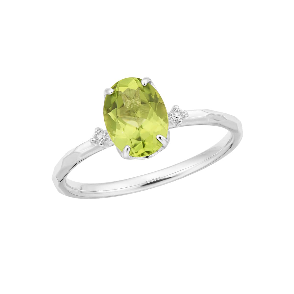 K10ホワイトゴールドペリドットリング(RFR710-002)|TSUTSUMI