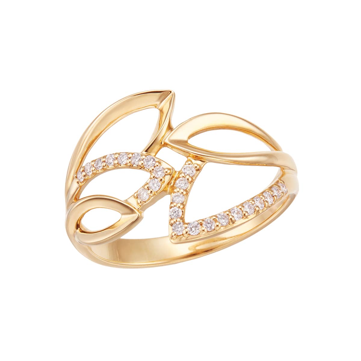 K18イエローゴールドダイヤモンドリング(LFR522)|TSUTSUMI（ジュエリー