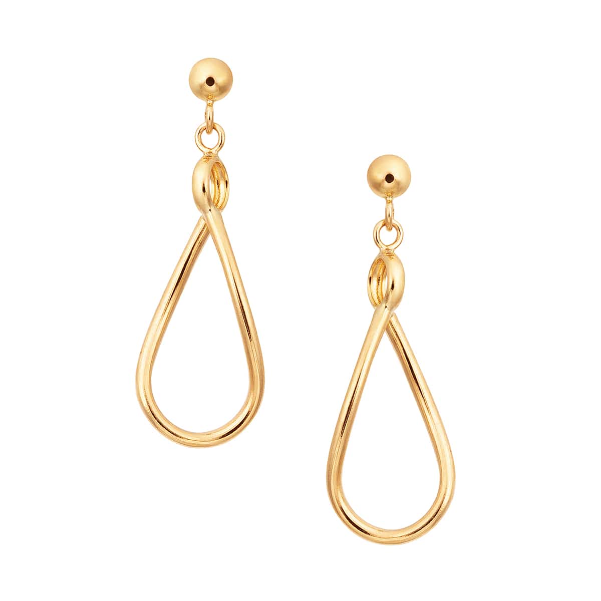 K18イエローゴールドアコヤ真珠ピアス（7.5mm）: ピアス|TSUTSUMI