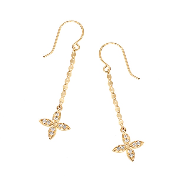 K10イエローゴールドダイヤモンドピアス(RPE077-002)|TSUTSUMI