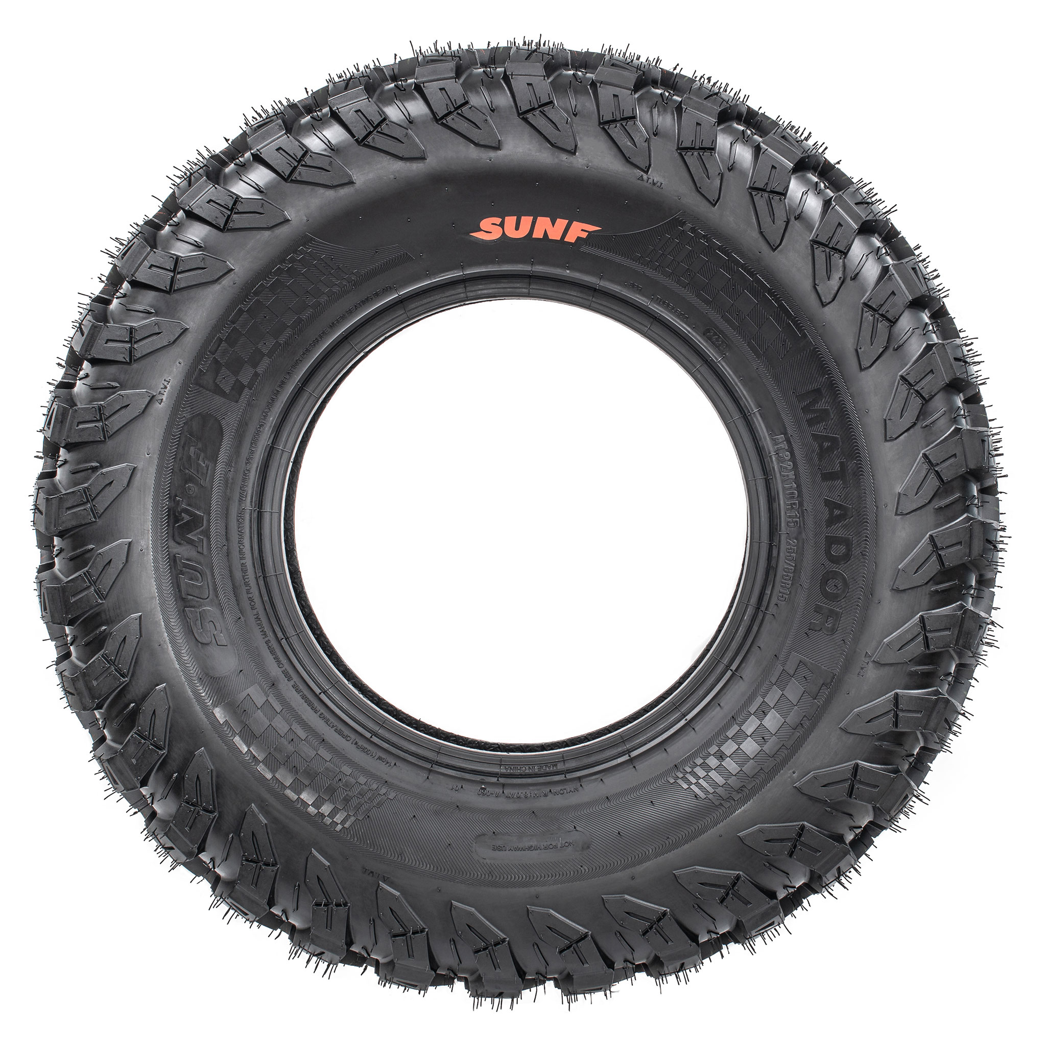 SunF ATV Tires 33x10R15 33x10x15 Rocky landscapes mud 8 PR