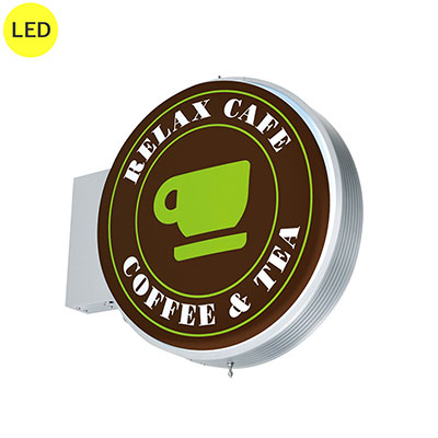 袖（突出し）看板】タテヤマアドバンス 丸タイプ ADS-6008T-LED