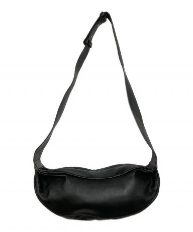 中古・古着通販】COS (コス) レザープリーツベルトバッグ ブラック